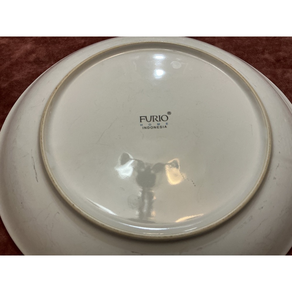 Furio Home Indonesia Fruit Motif Dinner Plates Set of 6 Apple Pear Grape Cherry - Picture 9 of 10